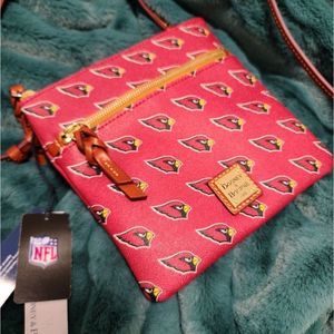 NFL AZ Cardinals-Dooney and Bourke double zip crossbody NWT!